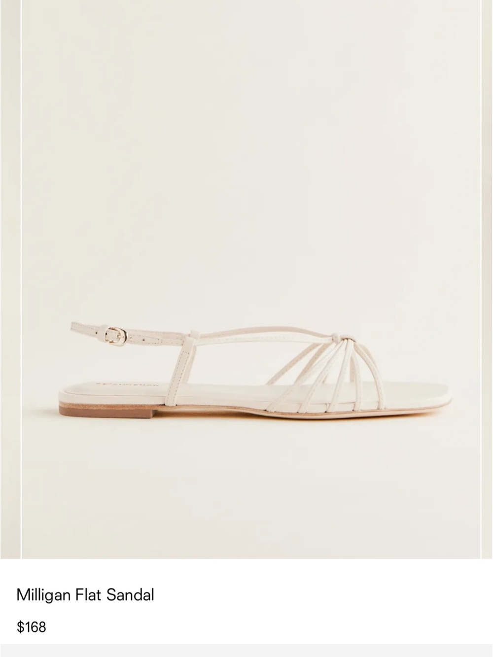 Reformation Milligan Flat Sandal